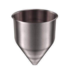 316 Stainless Steel Funnel 5.11 gallons, 11.85" ID x 16.13" OAH