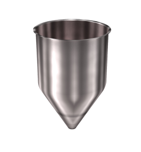 304 Stainless Steel Funnel 10.63 gallons, 14.04" ID x 22.50" OAH