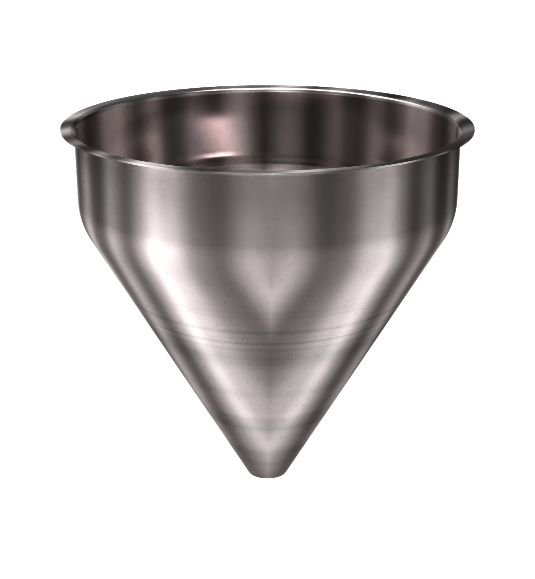 304 Stainless Steel Funnel 7.36 gallons, 16" ID x 16.25" OAH