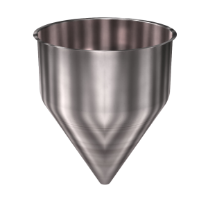 304 Stainless Steel Funnel 20.45 gallons, 19.93" ID x 25.50" OAH