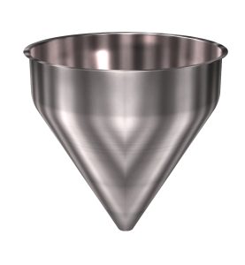 316 Stainless Steel Funnel 14.75 gallons, 19.93" ID x 21" OAH