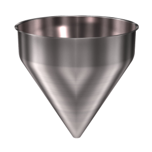 304 Stainless Steel Funnel 25.64 gallons, 24" ID x 25.50" OAH