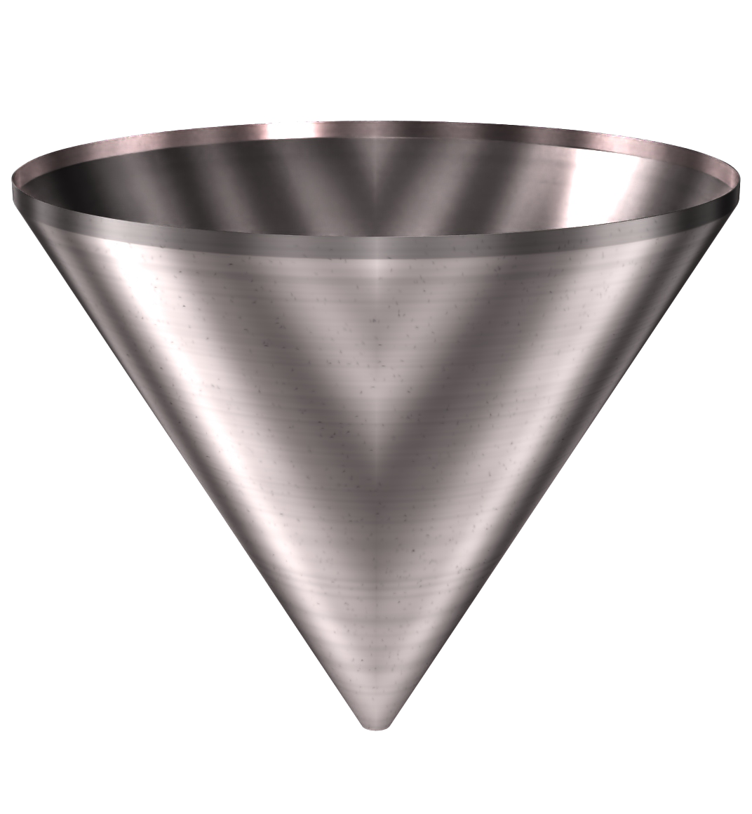 304 Stainless Steel Funnel 51.1 gallons, 36.06" ID x 30.9" OAH