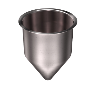 304 Stainless Steel Funnel 0.87 gallons, 6.25" ID x 9.30" OAH