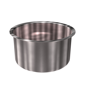 304 Stainless Steel Cup 1.27 Gallon 10.00" ID 5.13" OAH