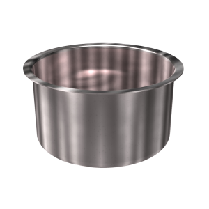 304 Stainless Steel Cup 1.27 Gallon 10.00" ID 5.13" OAH