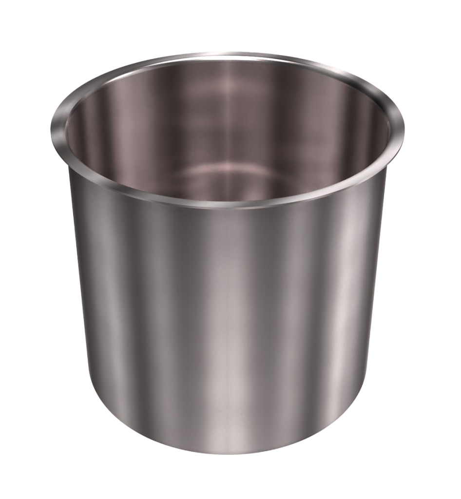 316 Stainless Steel Cup 5.38 Gallon 11.85" ID 11.63" OAH