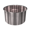 316 Stainless Steel Cup 3.47 Gallon 11.83" ID 7.38" OAH