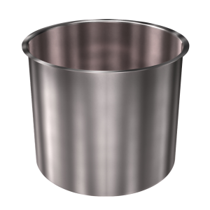 304 Stainless Steel Cup 8.21 Gallon 14" ID 12.40" OAH