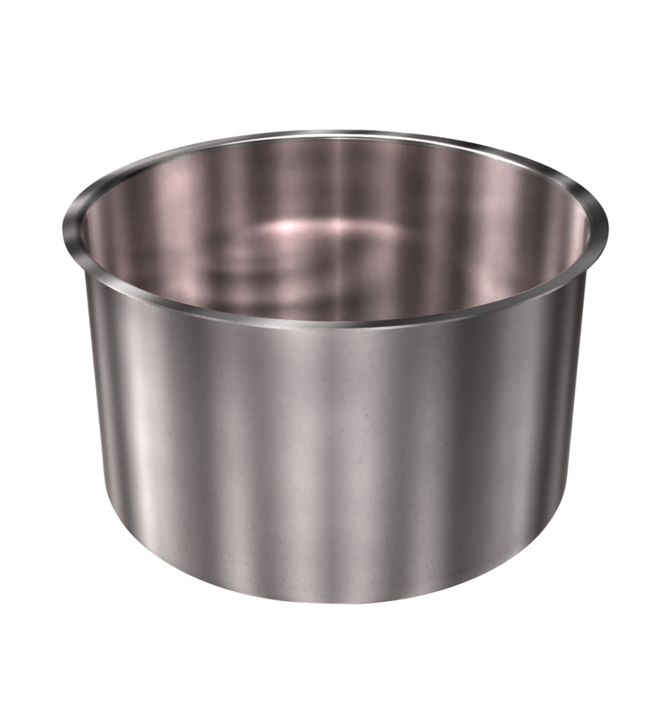 304 Stainless Steel Cup 8.27 Gallon 15.99" ID 9.90" OAH