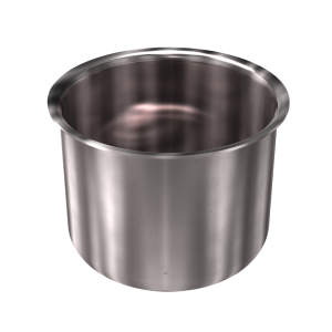 4" Cup with 3" overall height, 316 Stainless Steel