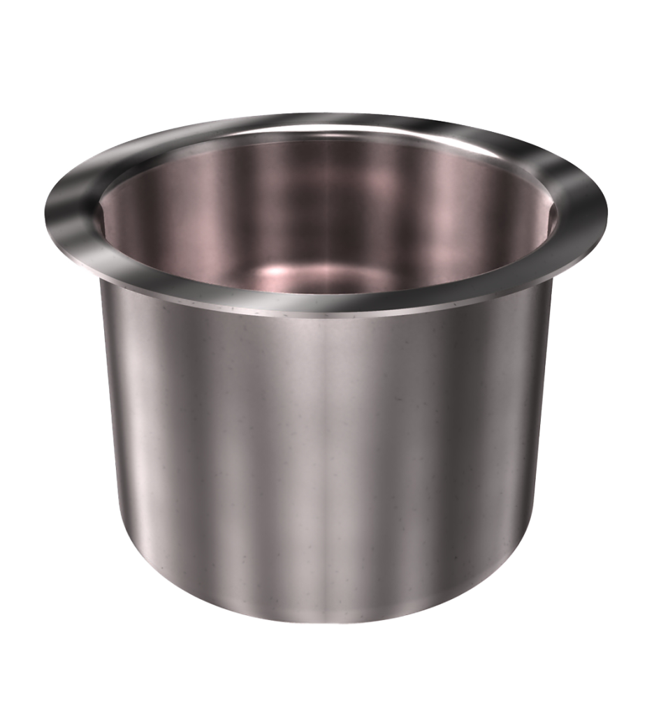 304 Stainless Steel Cup 0.67 Gallon 6.25" ID 4.95" OAH