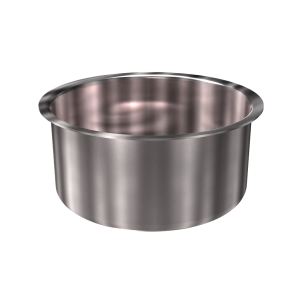 304 Stainless Steel Cup 0.79 Gallon 8" ID 4" OAH