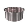 316 Stainless Steel Cup 0.79 Gallon 8" ID 4" OAH